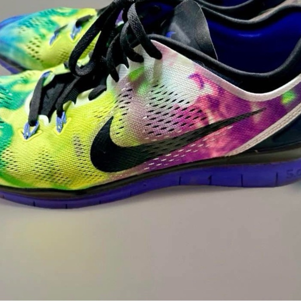 Nike Free TR Fit 5.0 Womens Athletic Shoes-Tie Dye-Training, Running- Size: 10
